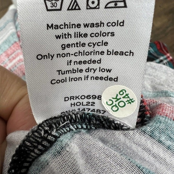 Draper James Kitty Dress Size S Georgia Plaid Belle Meade Black NWT - Picture 14 of 14